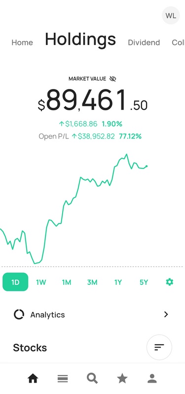 Portfolio tracker